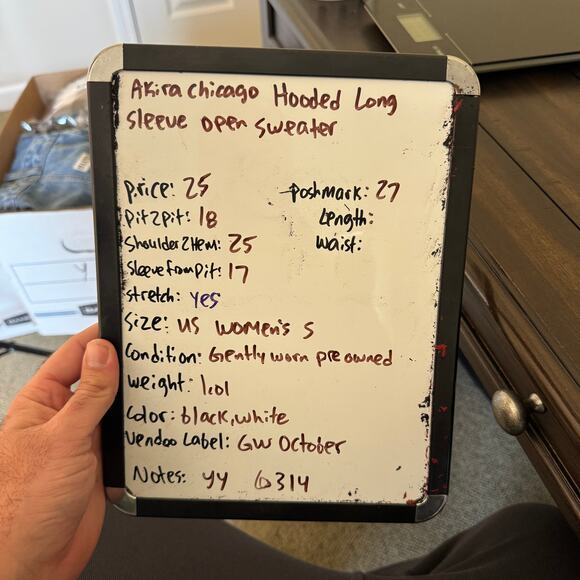 Akira Chicago Hooded Long Sleeve Open Sweater US Women's S - Picture 8 of 8